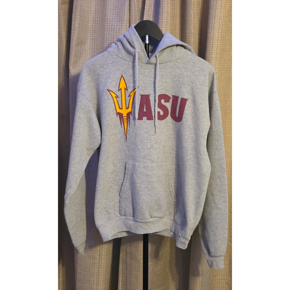 Arizona State University Long Sleeve Pullover Hoodie Mens‎ Size Medium Gray